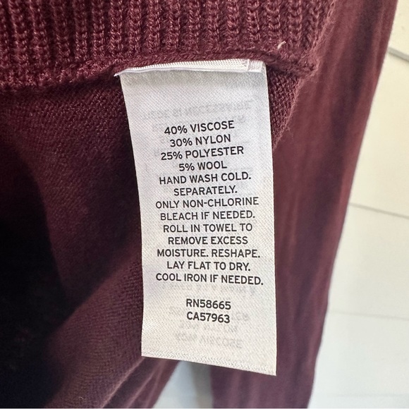 NEW Caslon Burgundy Cowl Neck Sweater - Picture 7 of 8